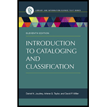 Intro. to Cataloging and Classification