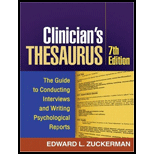 Clinician's Thesaurus: Guide to Conducting Interviews and Writing Psychological Reports