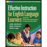 Effective Instruction for English Language Learners: Supporting Text-Based Comprehension and Communication Skills