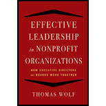 Effective Leadership for Nonprofit Organizations