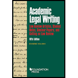Academic Legal Writing