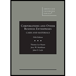 Corporations and Other Business Enterprises, Cases and Materials