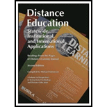 Distance Education: Statewide, Institutional, and International Applications of Distance Education