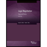 Legal Negotiation: Theory and Practice