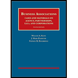 Business Associations, Cases and Materials on Agency, Partnerships, LLCs, and Corporations - Text Only
