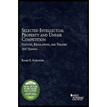 Selected Intellectual Property and Unfair Competition Statutes, Regulations, and Treaties