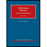 Corporate Finance: Cases And Materials