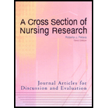 Cross Section of Nursing Research : Journal Articles for Discussion and Evaluation