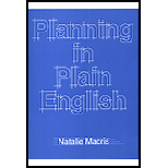 Planning in Plain English: Writing Tips for Urban and Environmental Planners (Paperback)