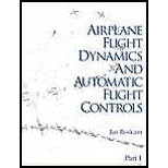 Airplane Flight Dynamics and Automatic Flight Controls, Part 1