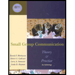 Small Group Communication : Theory and Practice