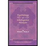 Psychology of Intelligence Analysis