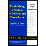 Establishing a System of Policies and Procedures