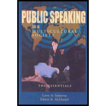 Public Speaking in a Multicultural Society : The Essentials