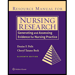 Nursing Research: Generating and Assessing Evidence for Nursing Practice - Resource Manual