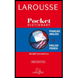 Larousse Pocket Dictionary/Larousse Dictionnaire de Poche: French-English, English-French/Francais-Anglais, Anglais-Francais