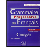 Grammaire Progressive Du Francais - Nouvelle Edition: Corriges Intermediaire (French Edition)