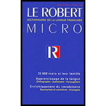 Le Robert Micro : Dictionary de la Langue Francaise