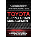 Toyota's Supply Chain Management: A Strategic Approach to Toyota's Renowned System