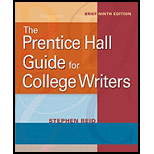 Prentice Hall Guide for College Writers, Brief