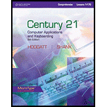 Century 21: Computer Application and Keyboarding