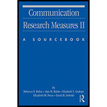 Communication Research Measures (Paperback)