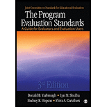 Program Evaluation Standards: Guide for Evaluators and Evaluations Users