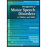 Management of Motor Speech Disorders in Children and Adults - With DVD