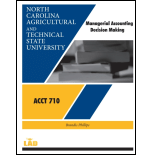 Managerial Accounting Decision Making