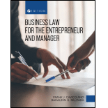 Business Law for the Entrepreneur and Manager