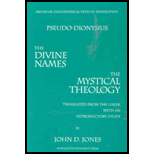 Pseudo-Dionysius Aeropagite : The Divine Names and Mystical Theology