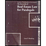 Essentials of Real Estate Law.... -Std. Workbook