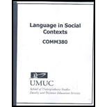 Comm380 : Language in Social Contexts Crspk.