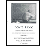 Dont Panic: Guide to introductory Physics for Students of Science and Engineering, Volume 2 : Electricity and Magnetism