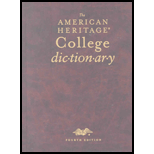American Heritage College Dictionary, Indexed -Text Only