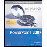 Exploring Microsoft PowerPoint 2007 Volume 1 Student CD Software