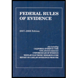 Federal Rules of Evidence, 2007 - 08 Text Only