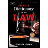 Oran's Dictionary of the Law-Text Only