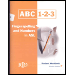 ABC 1-2-3: Fingerspelling and Numbers in ASL - Student Workbook With DVD