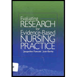 Evaluating Nursing Research for Evidence Based Practice - With CD