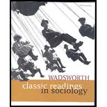 Wadsworth Classic Readings In Sociology