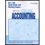 College Accounting, Chapters 1-12 - Study Guide and Working Papers