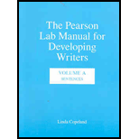 Pearson Lab Manual for Developing Writers: Volume A: Sentences