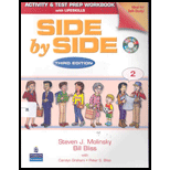 Side by Side 2-Test Prep Workbook and 2 CD's