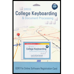 Gregg College Keyboarding and Document Processing Lesson 1-60- Access