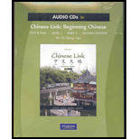 Chinese Link : Simp. Level 1, Pt. 2-Audio CD's