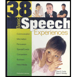 38 Basic Speech Experiences (High School)