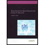 Experimental and Quasi-Experimental Designs for Research (Custom)