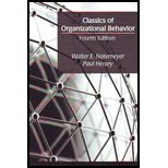 Classics of Organizatonal Behavior