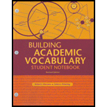 Building Academic Vocabulary - Student Notebook